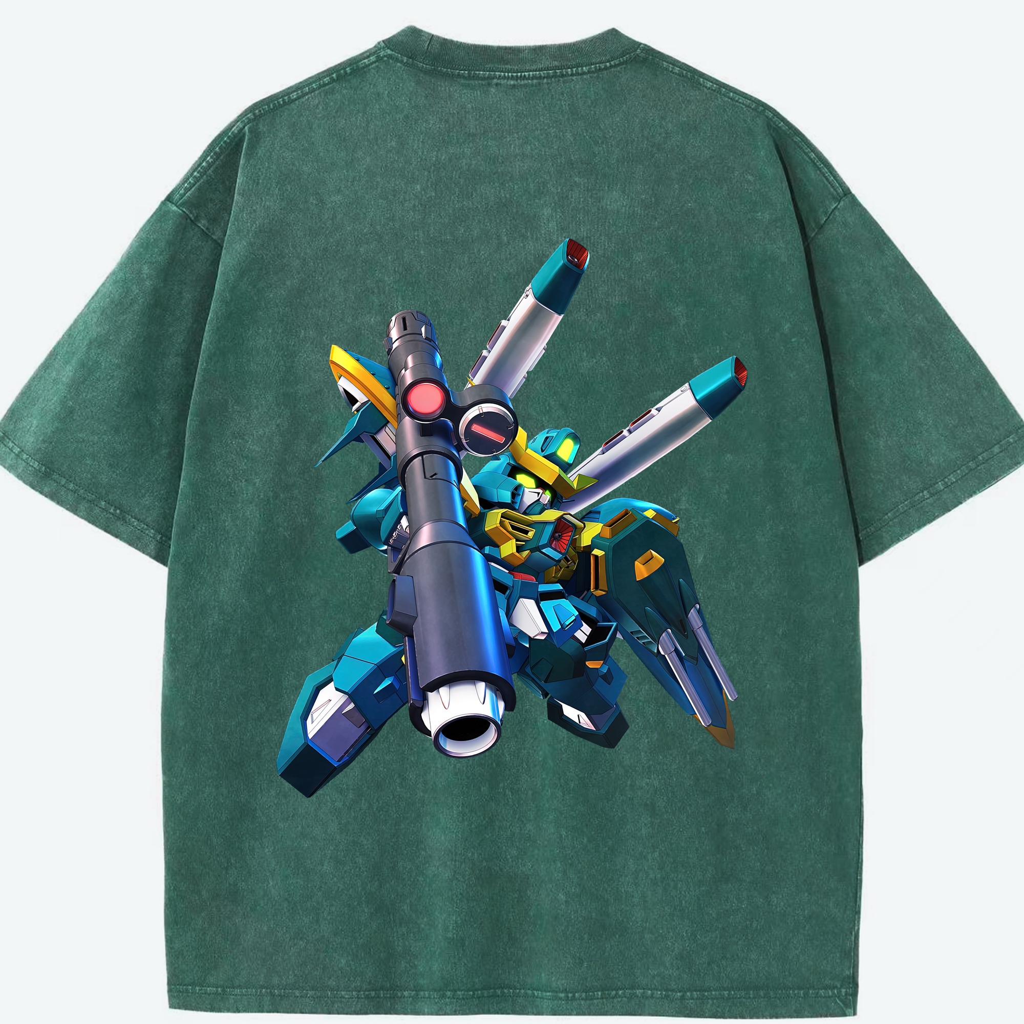 （画像用） 機動戦士ガンダム Mobile Suit Gundam 綿100% ヴィンテージ風 半袖Tシャツ（背面プリント）